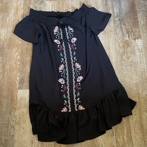 Francesca’s off the shoulder dress